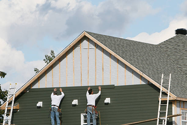 Professional Siding technician working in Waterford, PA
